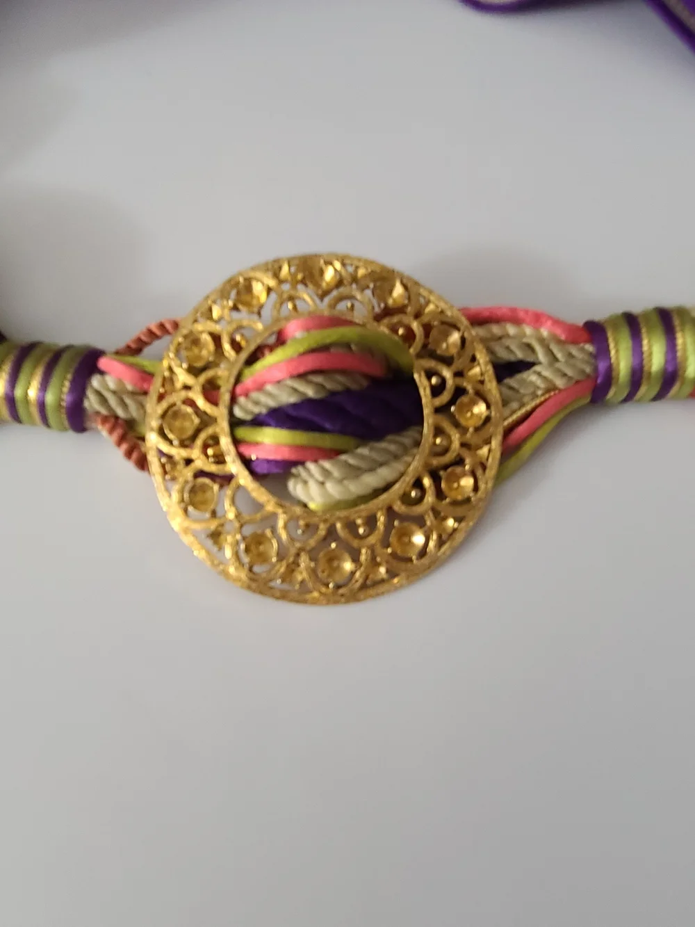 Vintage 80's Belt Adjustable Runway Estate Purple Euc